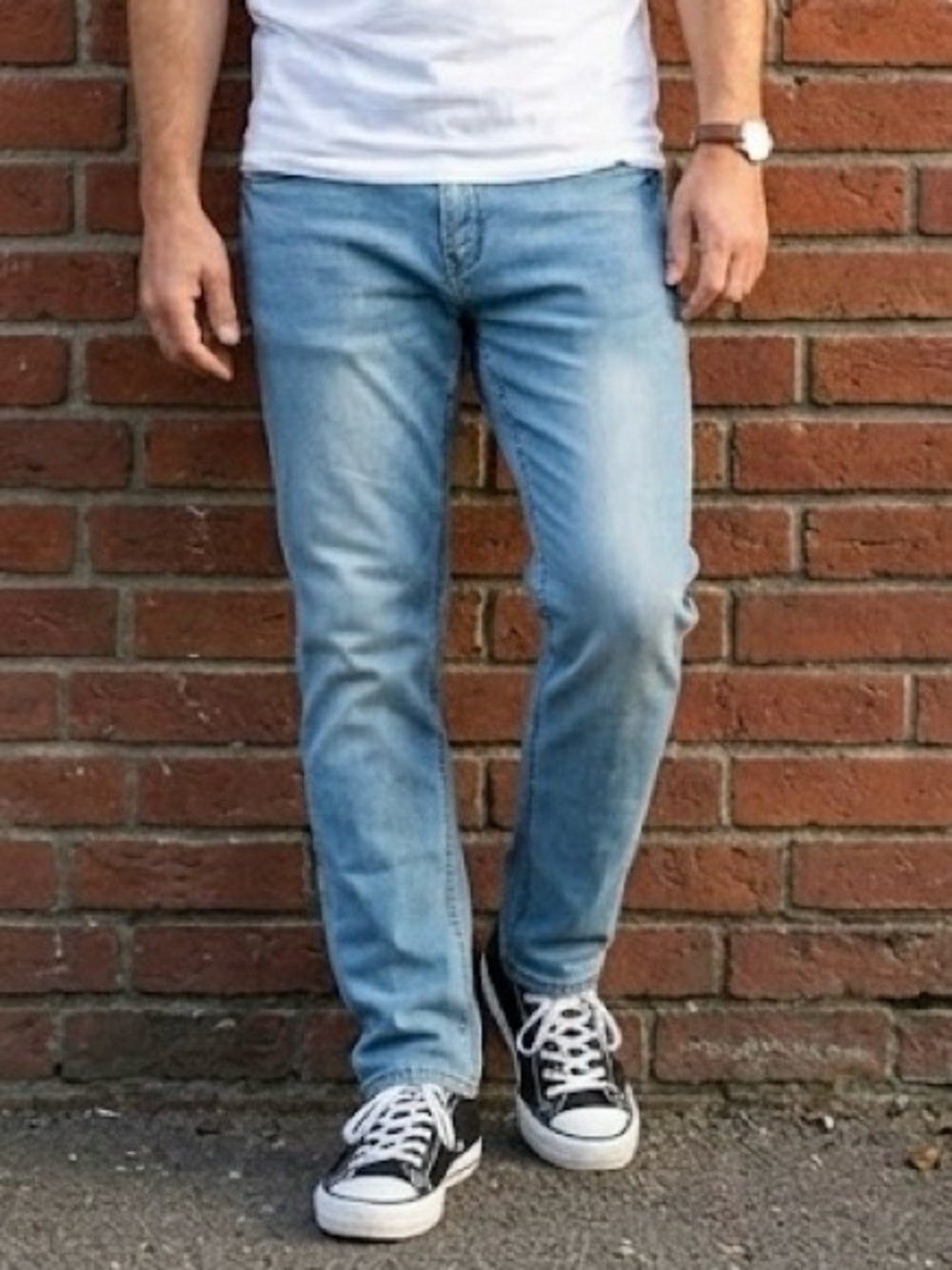 Ring of Fire Classic Slim Fit Jeans Men's 34x30 Light Wash Denim 5-Pocket EUC